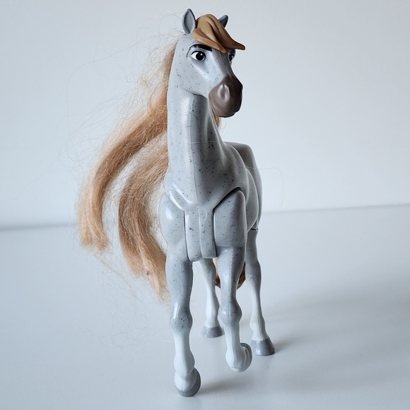 SPIRIT Horse Riding Free Sounds & Action Hacheta Gray Grey Brushable Hair Figure - Picture 3 of 11